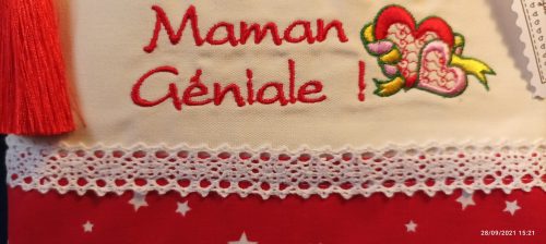 Trousse maman genoale broderie