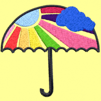 parapluie coloré