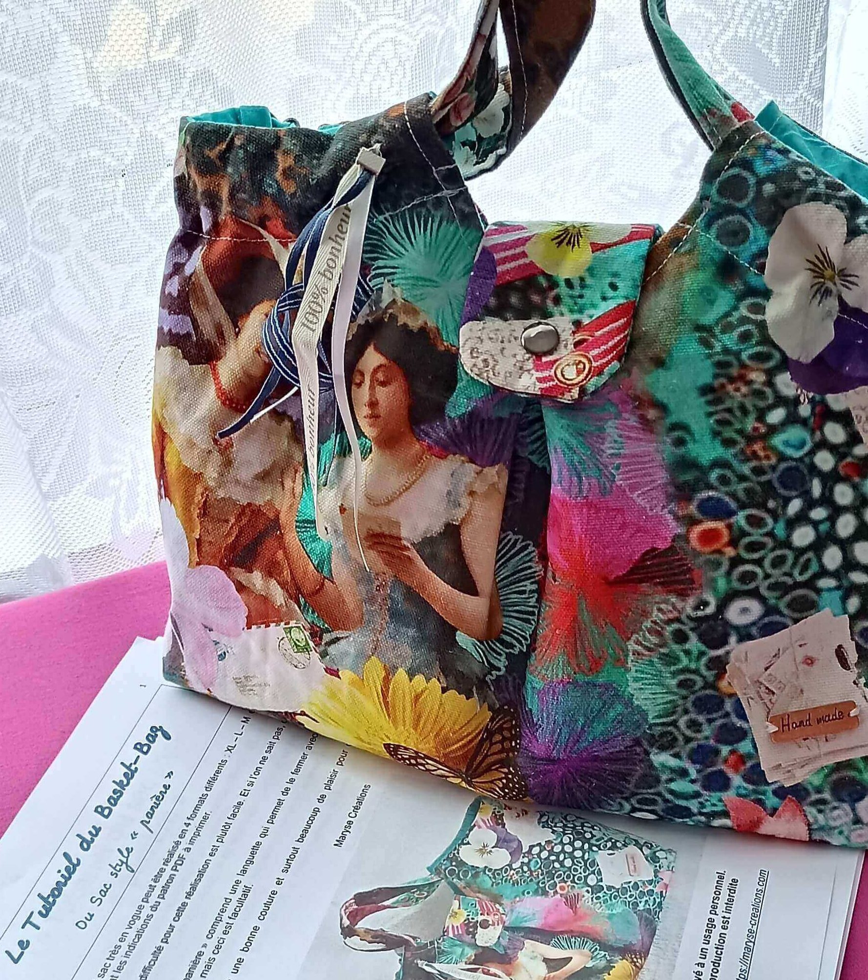Sac panière tutoriel et patron téléchargeable 1 sac panière tuto