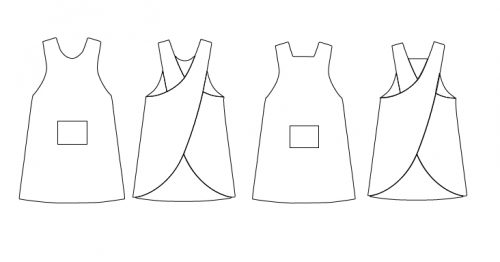 Le Tablier Japonais réversible adulte - patron | Couture et Broderie71